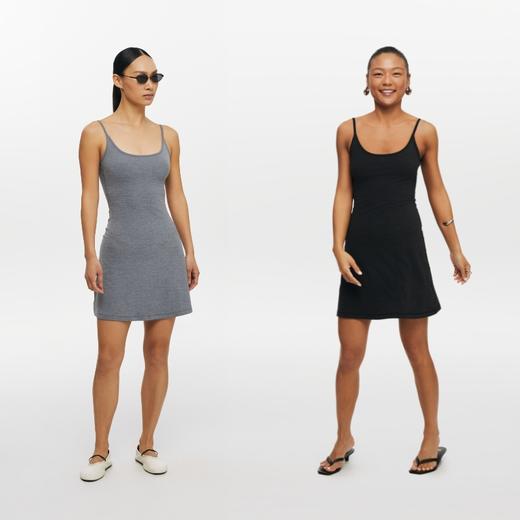 oneup运动弹力吊带连衣裙 商品图4