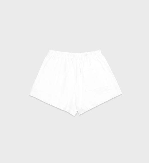 Sporty & Rich - Faubourg Disco Short - White/Navy - 女装 - 短裤 - 白色/深蓝色 商品图1