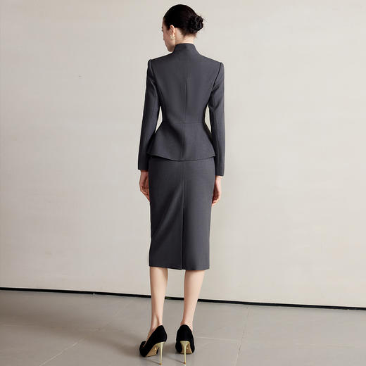 IWY/西装外套春装女新款轻奢高级感套装气质名媛灰色西服两件套CS2222 商品图4