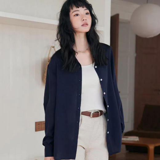 YP 欧可纪 天丝亚麻·老钱风衬衫 商品图1