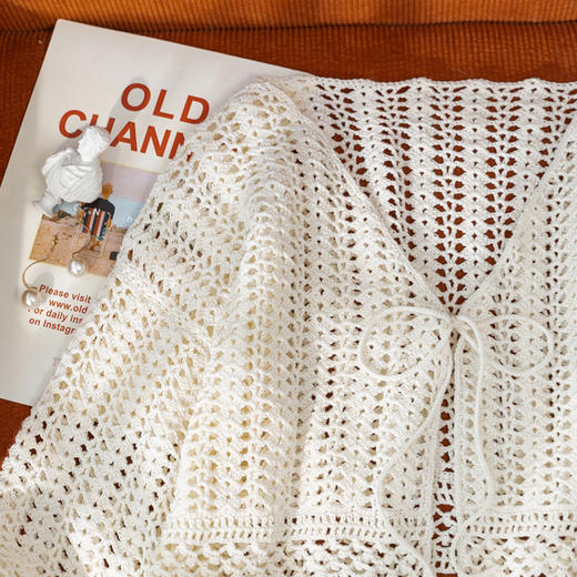 苏苏姐家瑶光系带开衫手工DIY钩针蕾丝线毛线团自制材料包 商品图2