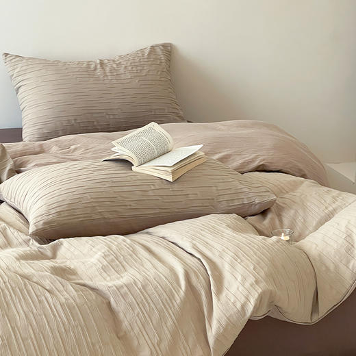 多喜爱 A类提花全棉水洗套件 四件套（浅灰、米白、卡其、星河、麻白） 商品图9