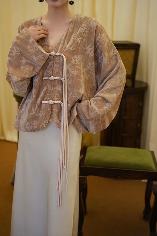 Le Malene 米白色优雅缎面高腰半裙 19651 商品图6