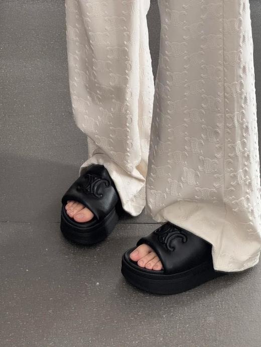 赛琳25春夏新款厚底羊皮拖鞋（HC） 商品图1