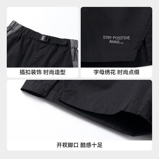 【全棉格纹提花】男童梭织中裤夏季新款安奈儿童装EB526101 商品图4