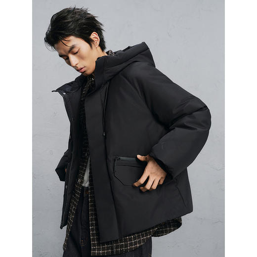 GXG男装 简约连帽羽绒服男通勤外套  冬热卖G24XY24028 商品图3