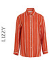 LIZZY时尚街头百搭休闲通勤色织条纹亚麻长袖衬衫8142 商品缩略图4