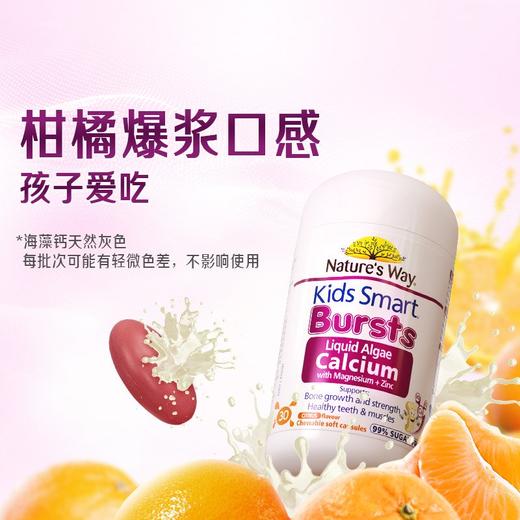 6个月-11岁 液体钙镁锌K2D3爆浆丸30粒 | Nature's Way 佳思敏 海藻钙儿童5大成长因子 1粒补全 科学含量 精准补钙(26年12月） 商品图4