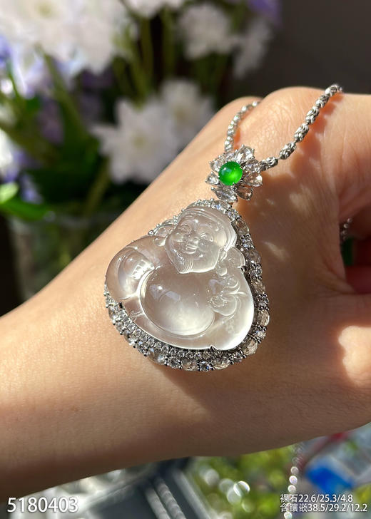 玻璃种财神爷吊坠     82999【5180403】 商品图2