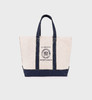 Sporty & Rich - Crest Seal Tote Bag - Natural - 女装 - 包包 - 米色 商品缩略图0