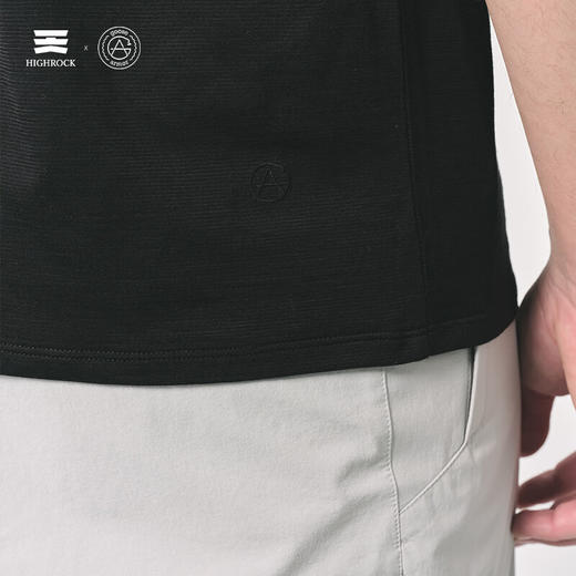 天石鹅铠甲运动户外速干T恤美利奴羊毛POLO领短袖跑步T恤商务短袖G639 商品图4