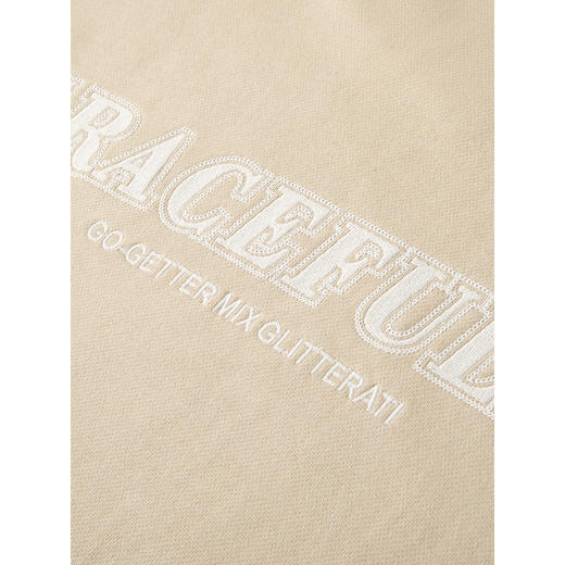 GXG男装 2024年秋季热卖GXG纯棉撞色字母刺绣宽松圆领卫衣男 商品图3