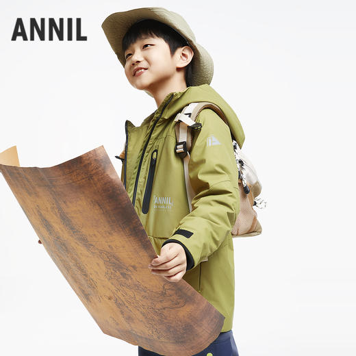 男童轻户外暖棉衣中长款安奈儿童装实体店同款AB435527 商品图1
