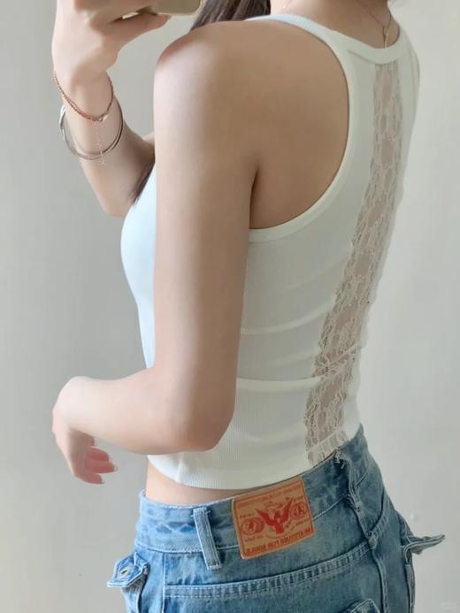 <曾小咸推荐> 蕾丝镂空吊带背心 日常89/件 活动价49.99/件！【预售款，预计3-15天发货】 商品图1