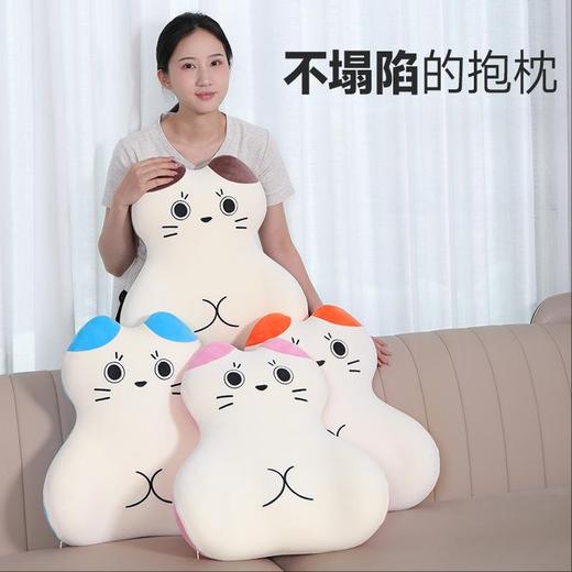 【软萌可爱！猫咪抱枕】靠背护腰记忆棉卡通猫咪生日礼物汽车腰靠床头靠垫沙发靠枕 抱枕。ry 商品图0