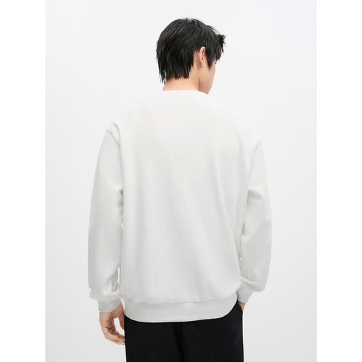 GXG男装 2024年热卖秋季拼接撞色刺绣宽松卫衣圆领卫衣男 商品图4