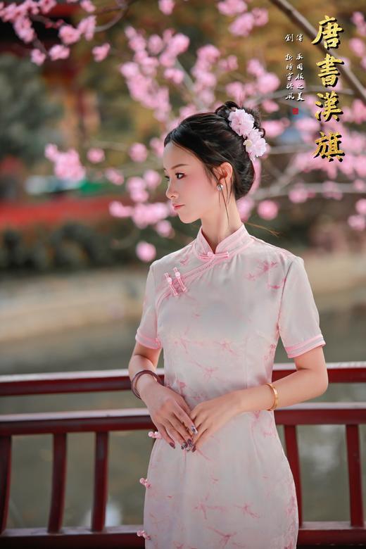 【梦幻粉】春夏新款粉色印花改良旗袍日常优雅气质新中式 商品图6