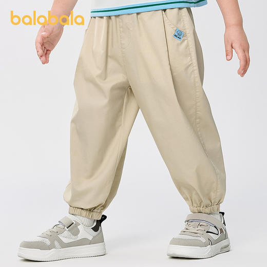 巴拉巴拉童装男童长裤宽松束脚防蚊裤2025夏新款速干 商品图1