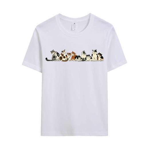 薛继业水墨画国潮印花230克重磅新疆长绒棉长袖短袖T恤纯男女圆领 商品图4