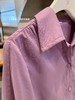 巴黎漫步 | 立裁灯笼袖精致通勤衬衫 茄子紫 商品缩略图5