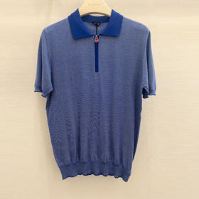 KITON 男士短袖polo衫 蓝色 UMK0939V156002