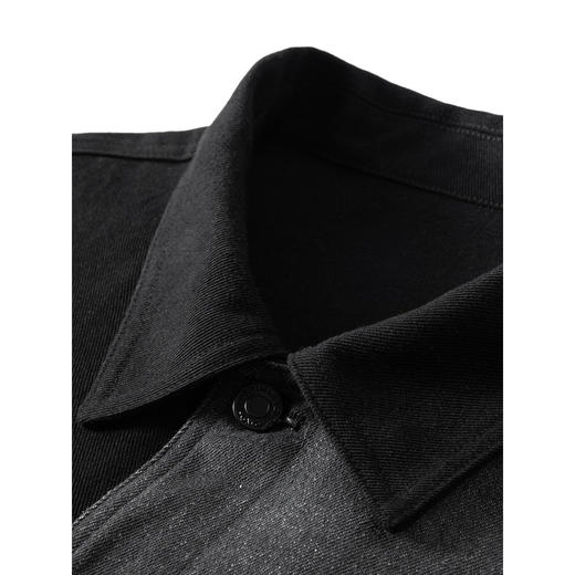 GXG男装 黑灰水洗拼接宽松长袖牛仔外套   秋季热卖#G24DE83009 商品图2