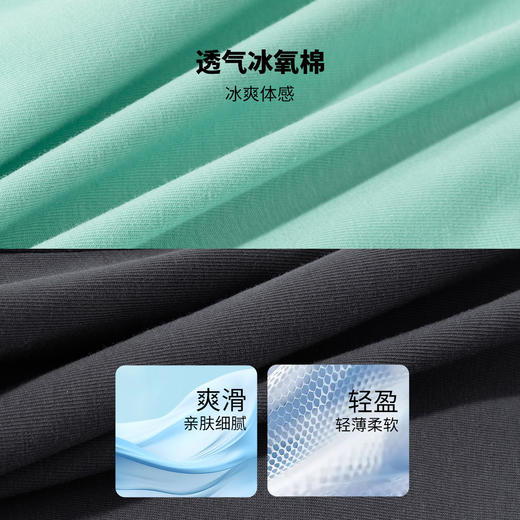 【米奇印花冰感套装】迪士尼25夏季新款凉感短袖T恤宽松透气短裤套装ZD2ET026 商品图8