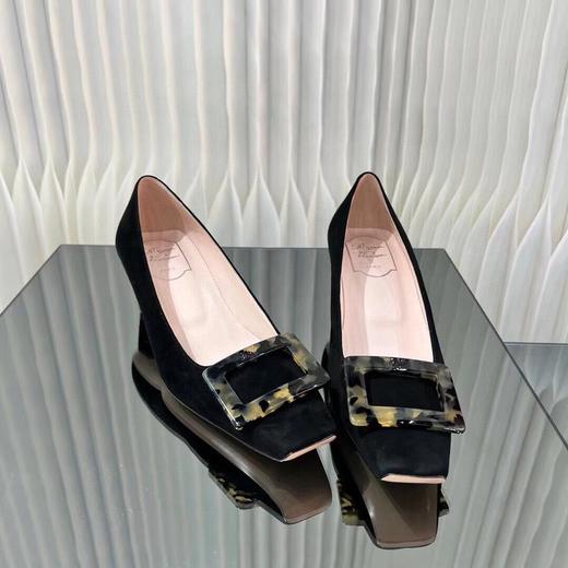 RV新款方扣高跟鞋，进口胎牛皮更显高级（JS） 商品图8