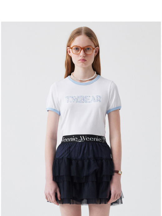 Teenie Weenie小熊字母T恤女夏季女t恤TTRA252408T 商品图3