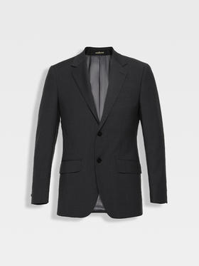 callisto茶金灰百分百羊毛西服