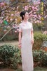 【梦幻粉】春夏新款粉色印花改良旗袍日常优雅气质新中式 商品缩略图3