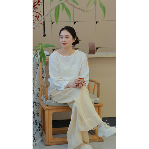 【抖音专属】阔腿裤（25709115郁金香-设计师） 商品图3