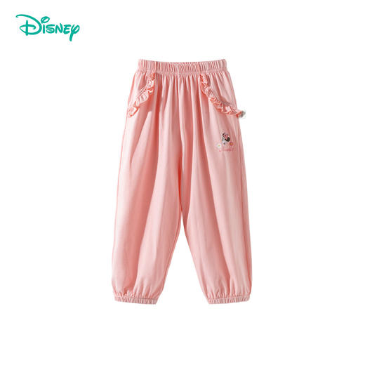 【花边口袋休闲裤】迪士尼2025春夏新款女童凉感长裤宽松透气防蚊抖抖裤ZD2EK005 商品图8