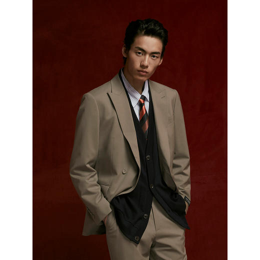 GXG男装 含羊毛合体商务西装男士正装 24年秋G24X133010 商品图3