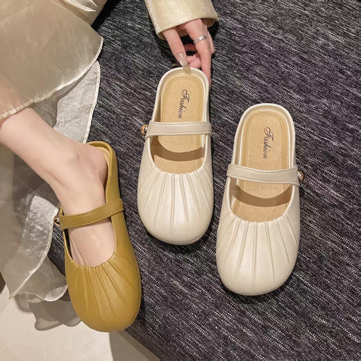 26.9 /任选2双 包邮💰亏本清仓价【法式芭蕾风懒人半拖】  数量加购2双结算26.9，单拍一双不发货，可备注颜色尺码 商品图5