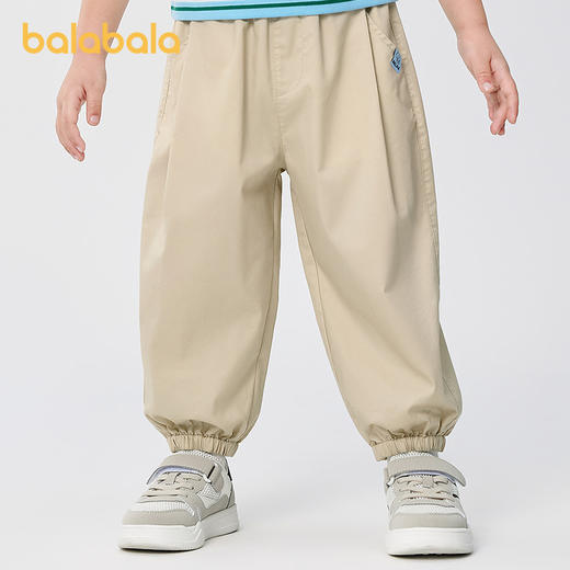 巴拉巴拉童装男童长裤宽松束脚防蚊裤2025夏新款速干 商品图0