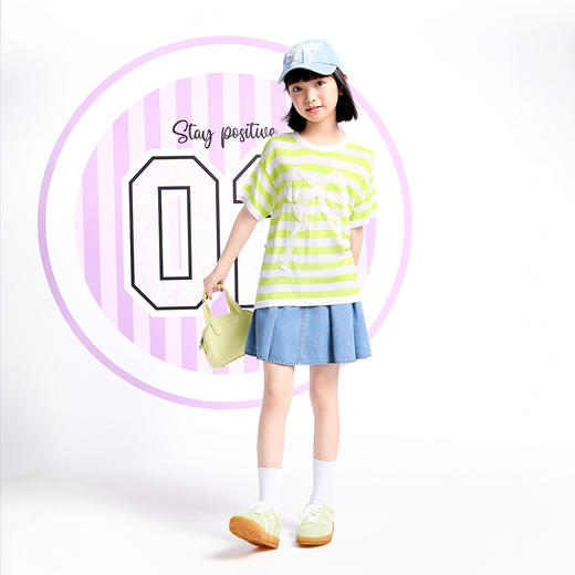 【实体店同款】女童全腰牛仔半裙夏季新款安奈儿童装AG523606 商品图3