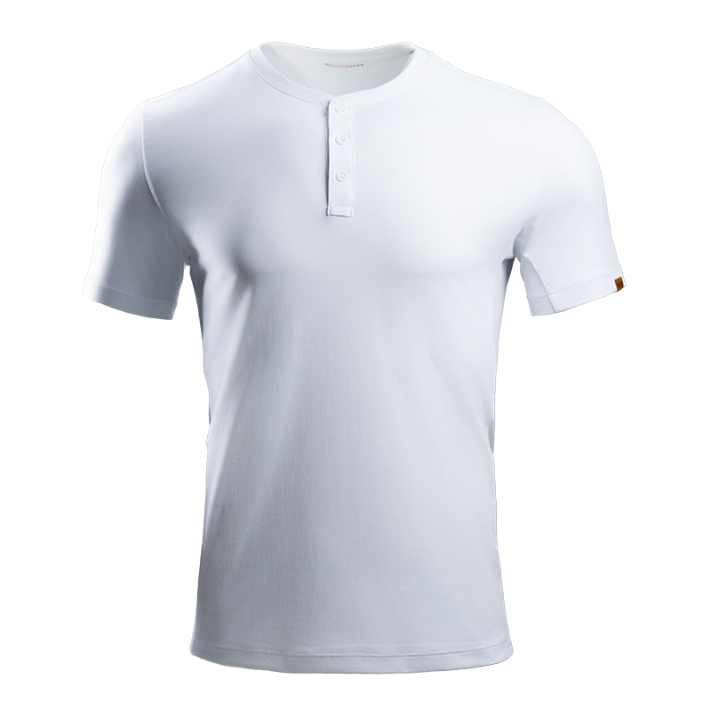 二代龙牙秘纤速干亨利领短袖T恤