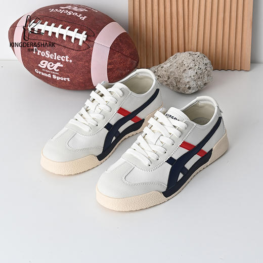 经典鲨2025年春季新品男士韩版时尚拼色潮流系带休闲鞋板鞋KF18-513021 商品图3