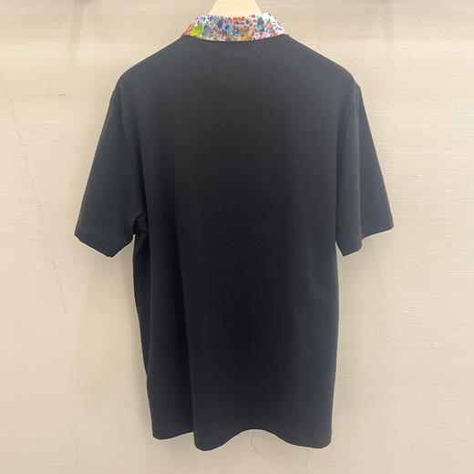 KITON 男士字母徽标短袖polo衫 黑色 UMM053002002 商品图1