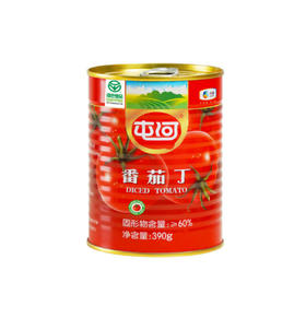 中粮屯河番茄丁 河套平原番茄 茄味香浓 一酱多种吃法 调味增香 390g*6罐   