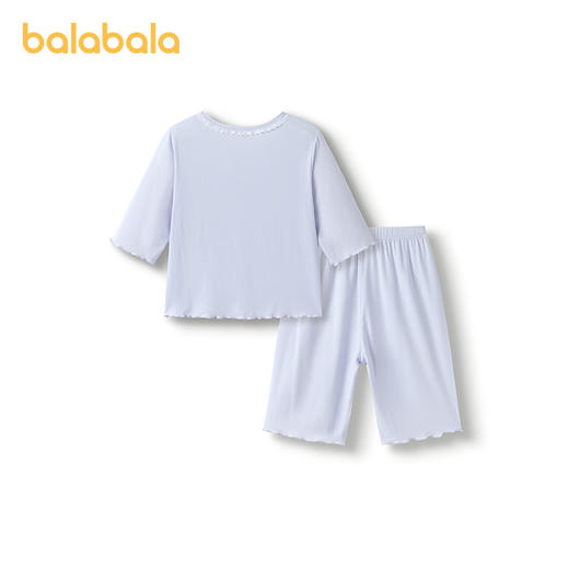 巴拉巴拉儿童睡衣套装夏款男女童家居服竹纤维可外出 商品图2
