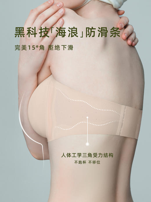 【E】素肌良品-无肩带-小胸显大-防滑聚拢-无痕外扩抹胸MX212 商品图1