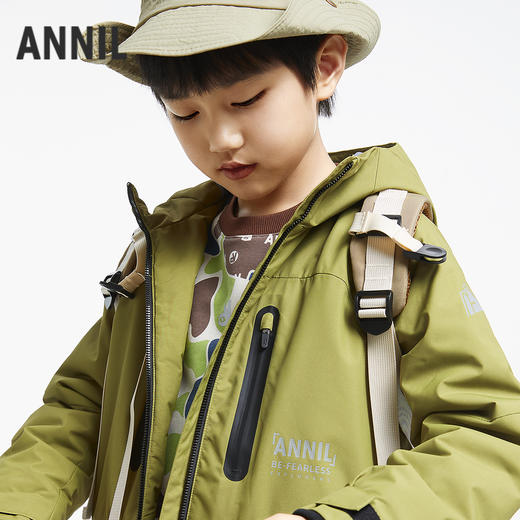 男童轻户外暖棉衣中长款安奈儿童装实体店同款AB435527 商品图2