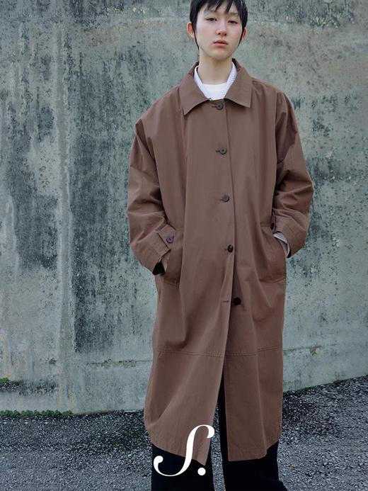 shyshystill/shy202412016/温柔低饱和度气质宽松纯棉中长款风衣 商品图4