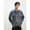 GXG男装格纹牛仔外套男25年春季热卖复古衬衫式夹克#G25DE91005 商品缩略图4