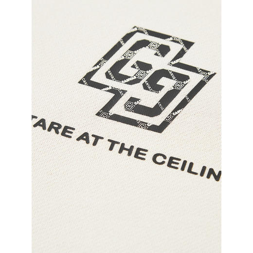 GXG男装 2024年秋季热卖GXG男士宽松撞色翻领印花时尚休闲卫衣男 商品图3