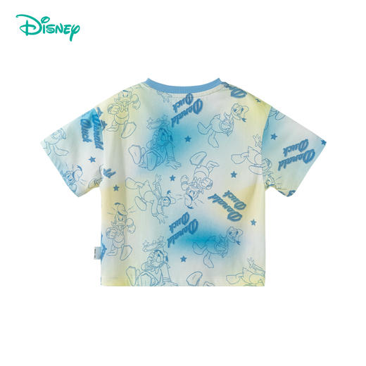 【唐老鸭满印扎染凉感T恤】迪士尼25夏季新款男童装冰感短袖T恤休闲* 商品图2