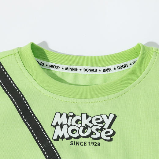 迪士尼25新款夏季男童轻薄透气短袖卡通印花凉感运动休闲T恤* 商品图3