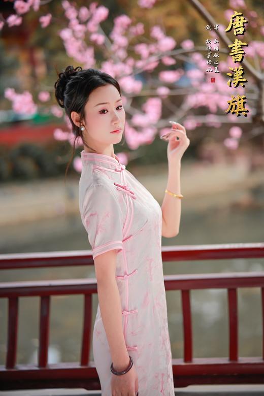 【梦幻粉】春夏新款粉色印花改良旗袍日常优雅气质新中式 商品图5